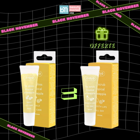 Ziaja Tropical D'Ananas Lip Gloss 12ml = Gommage À Lèvres d'ananas Offert